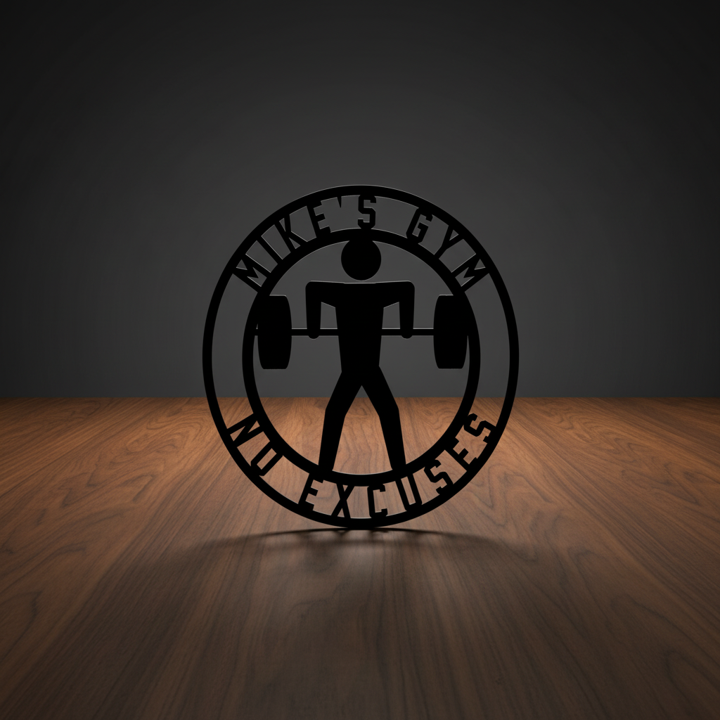 Iron Temple Personalized Gym Sign