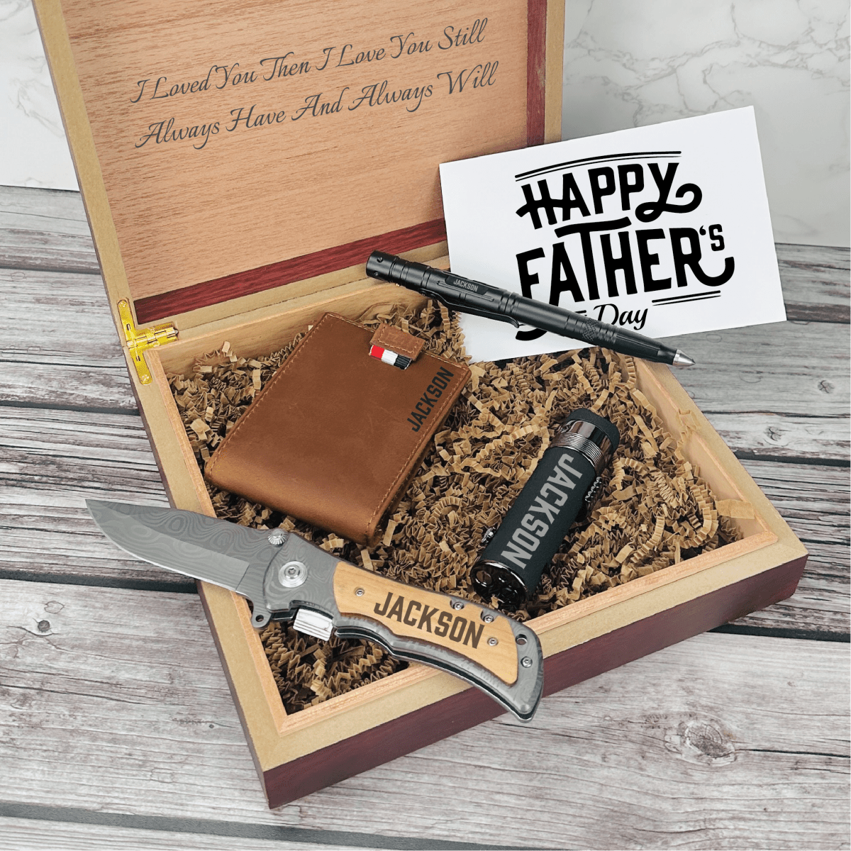 Unique Father's Day Gift Box Set - Personalized Presents for Dad