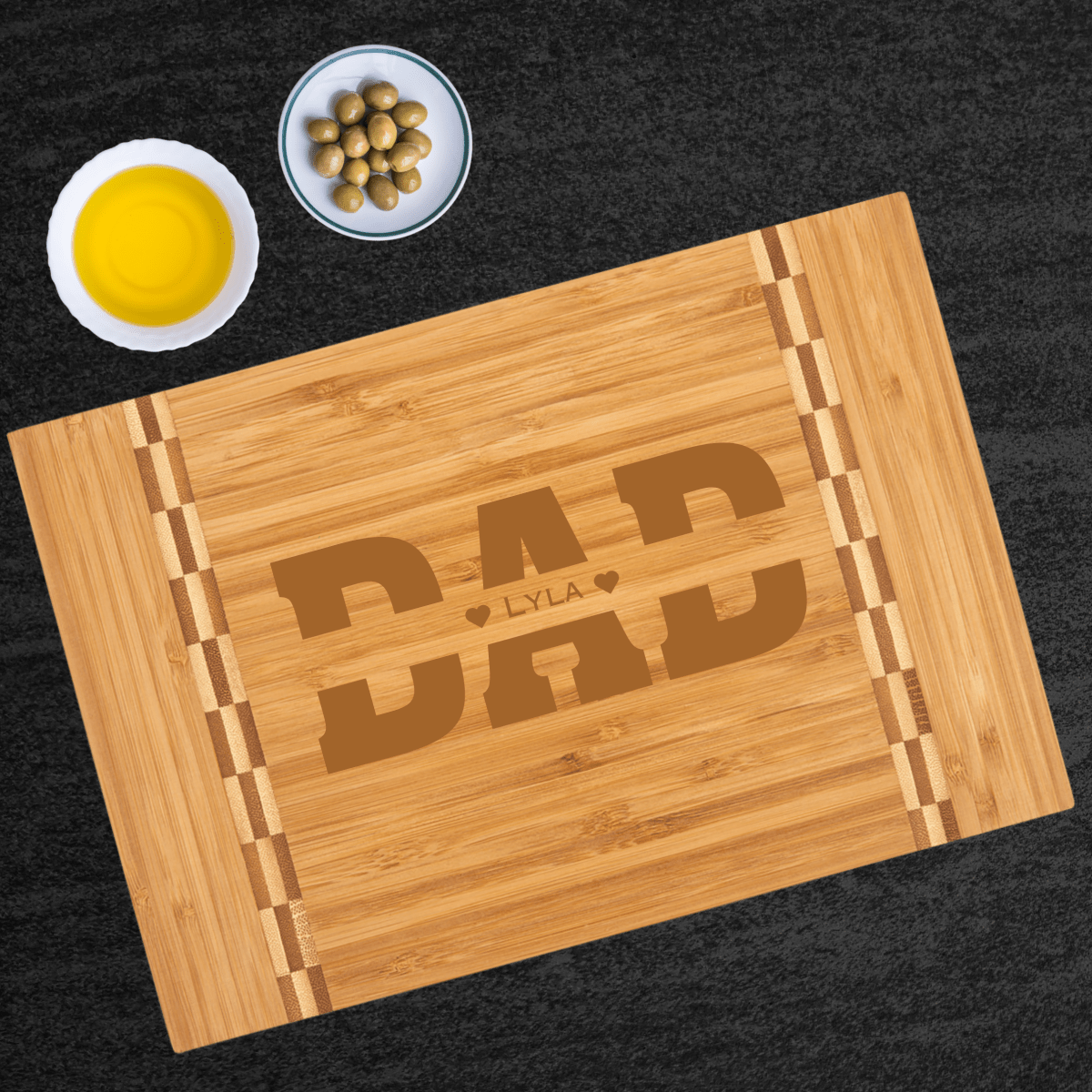 Unique Personalized Father's Day Bamboo Cutting Board Customized Cutting Board Gifts for Men by Groovy Guy