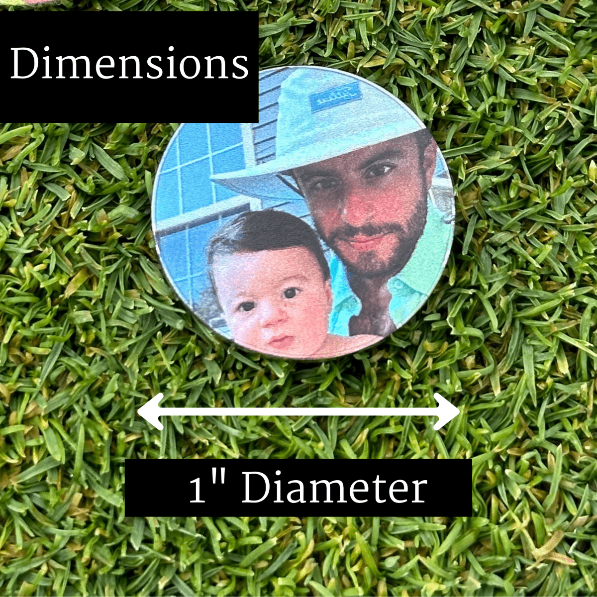 Unique Personalized Custom Photo Ball Marker & Golf Hat Clip Set Customized Golf Ball Marker Gifts for Men by Groovy Guy