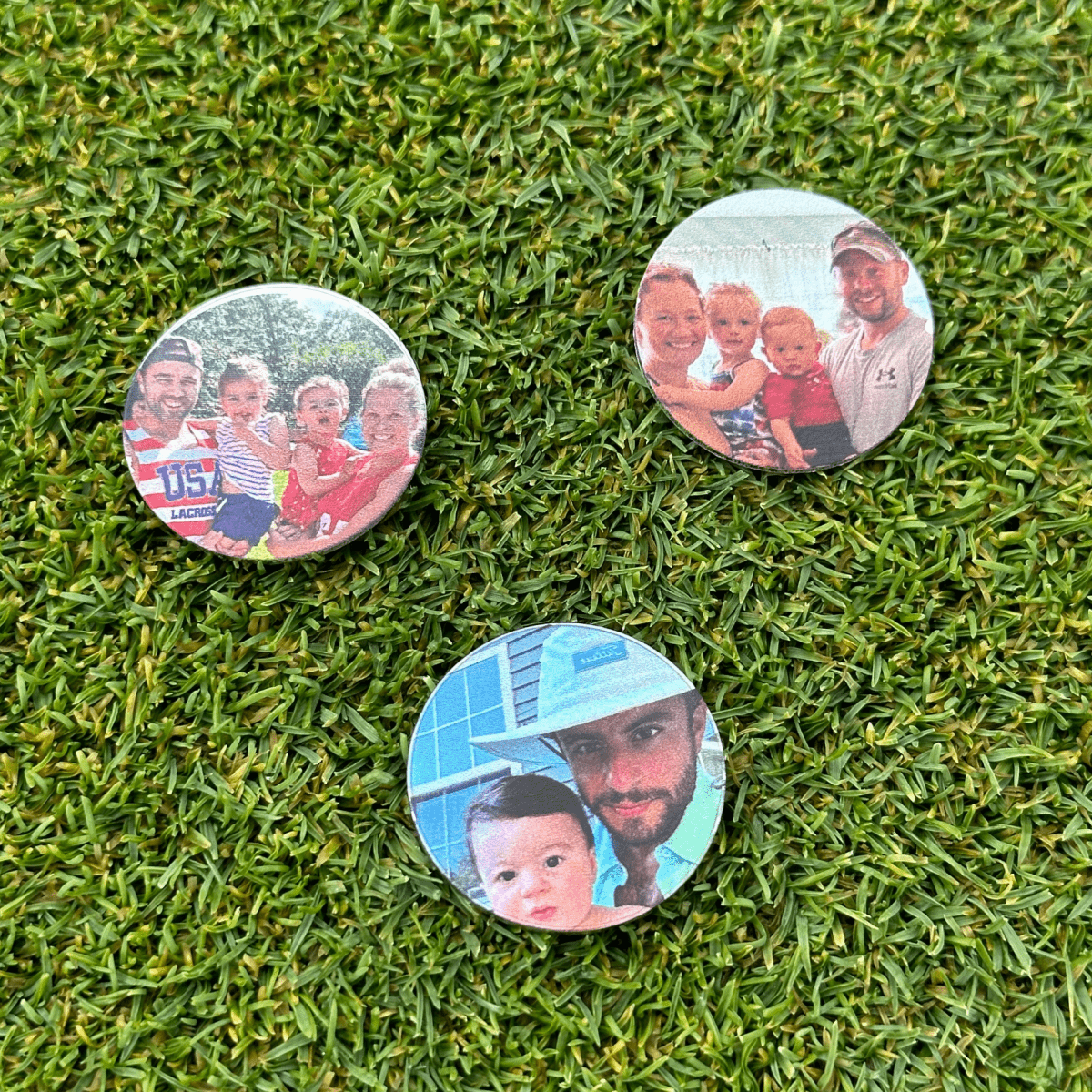 Unique Personalized Custom Photo Ball Marker & Golf Hat Clip Set Customized Golf Ball Marker Gifts for Men by Groovy Guy