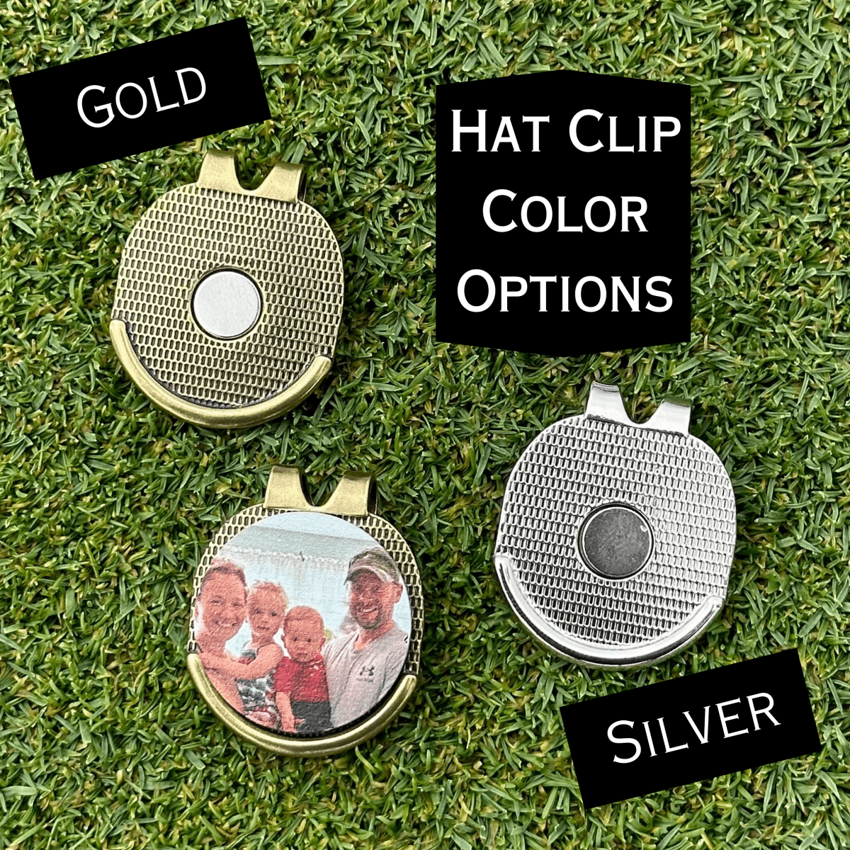 Unique Personalized Custom Photo Ball Marker & Golf Hat Clip Set Customized Golf Ball Marker Gifts for Men by Groovy Guy