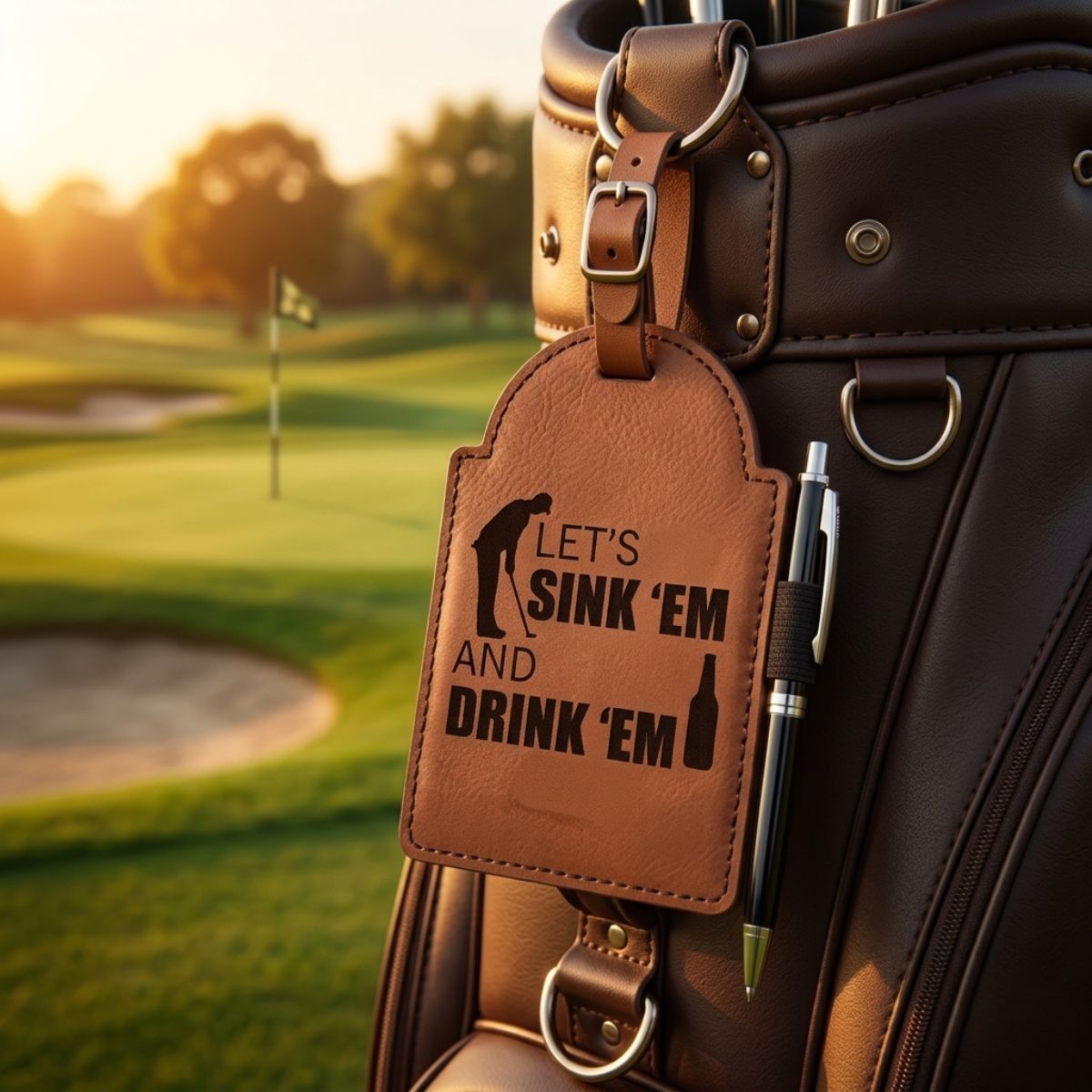 funny golf bag tag