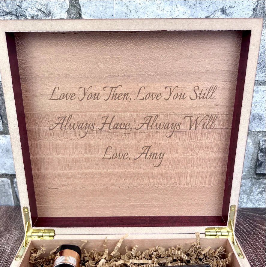 Personalized Men's Wooden Keepsake Box - Custom Gift for Him - Groovy ...