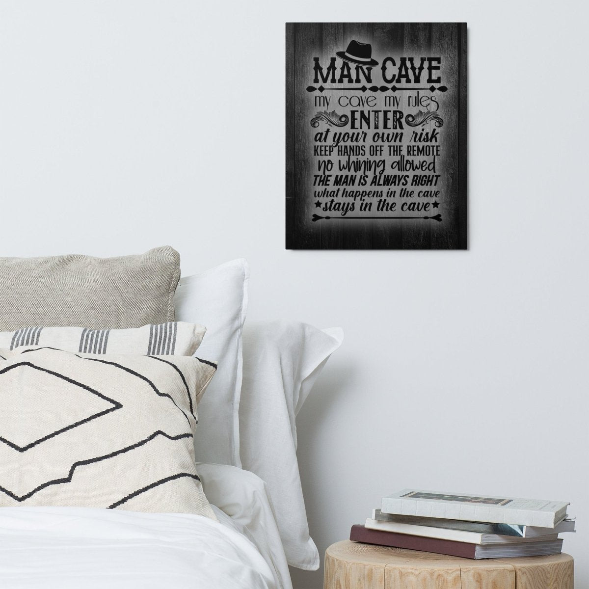 Unique Personalized Man Cave Refuge Sign Customized Man Cave Signs Gifts for Men by Groovy Guy