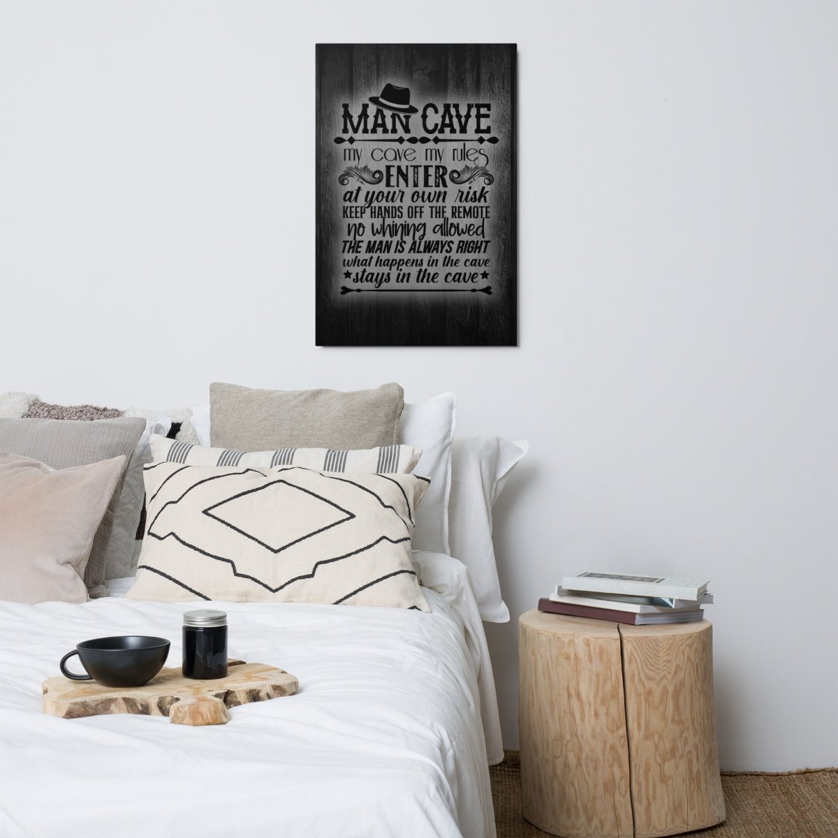 Unique Personalized Man Cave Refuge Sign Customized Man Cave Signs Gifts for Men by Groovy Guy