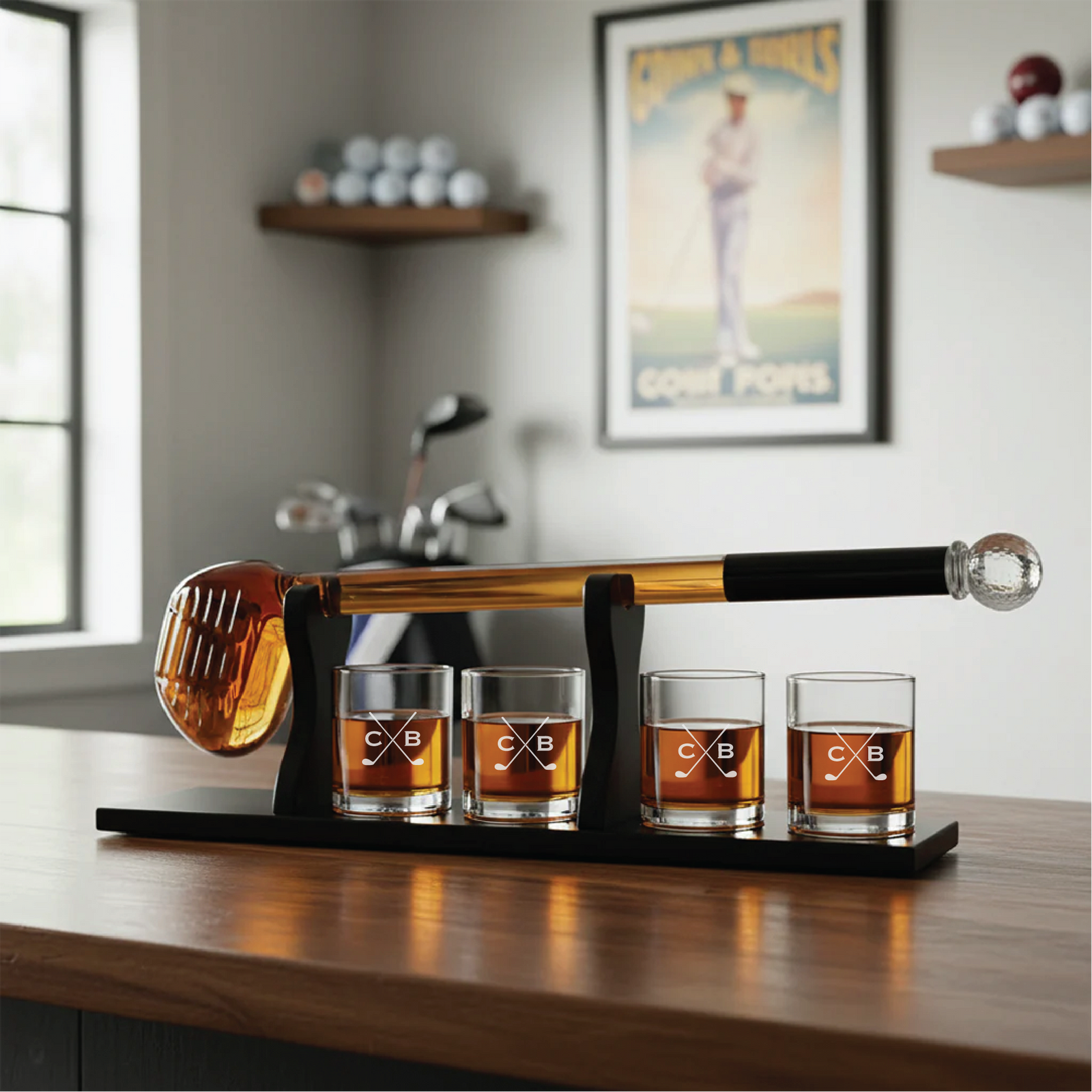 Personalized Golf Club Whiskey Decanter