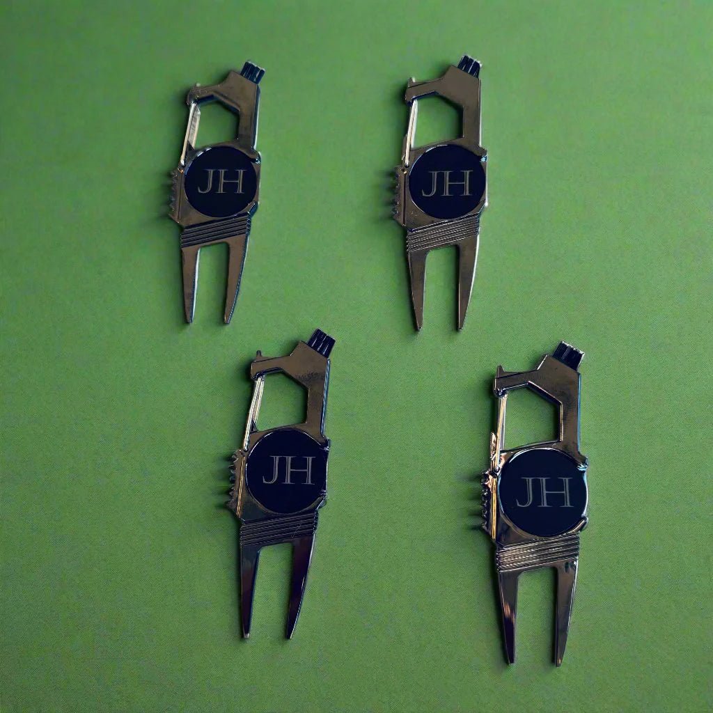 Unique Personalized 5 - in - 1 Golf Multi Tool with Custom Logo Customized Golf Gifts for Men by Groovy Guy