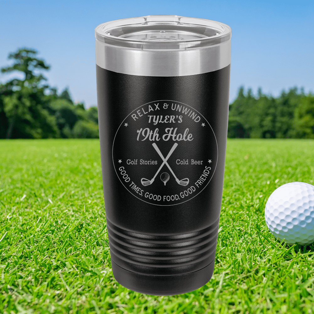 Unique Personalized 19th Hole Golf Tumbler Customized Golf Gifts for Men by Groovy Guy