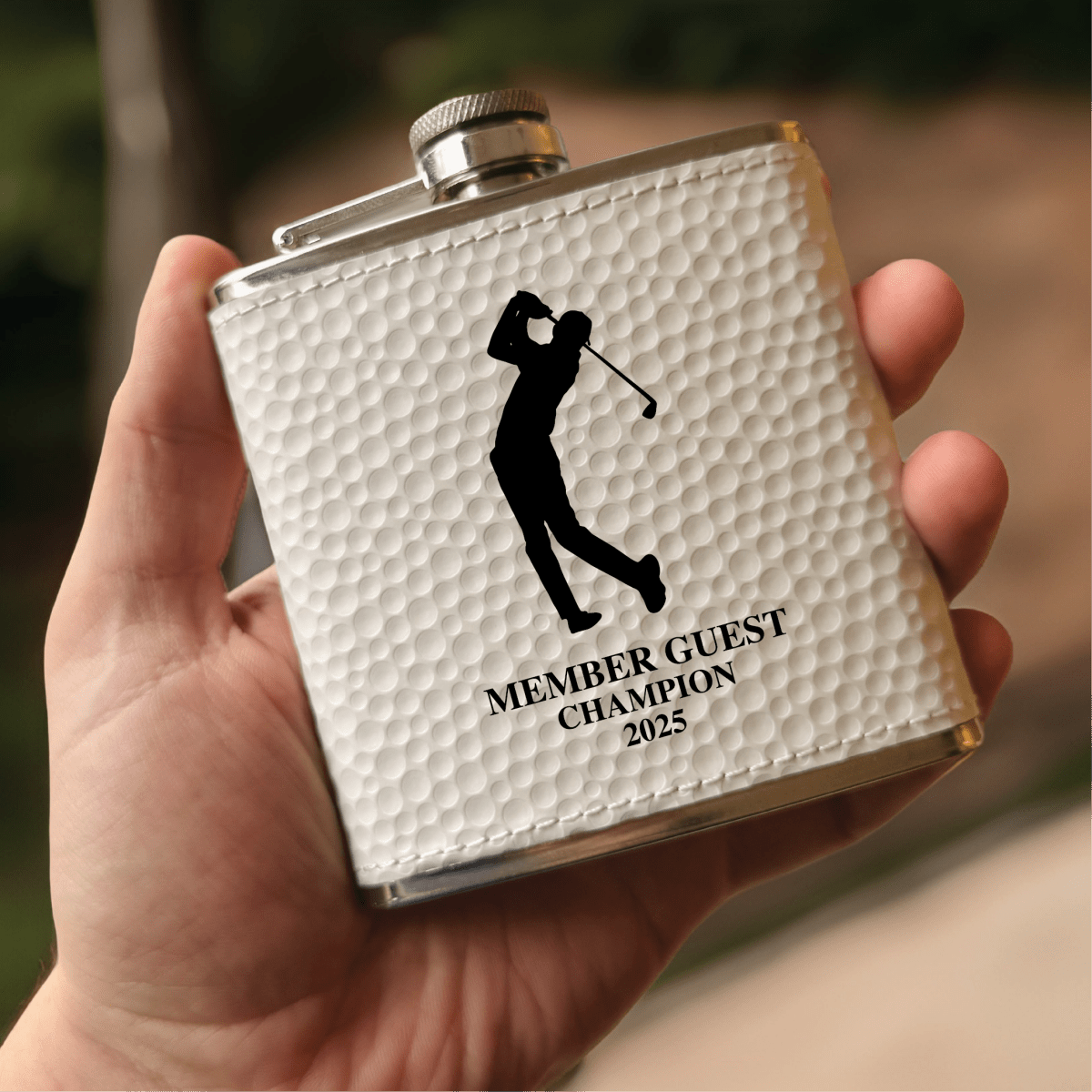 Unique Personalized The Tee'd Up Flask Customized Flask Gifts for Men by Groovy Guy