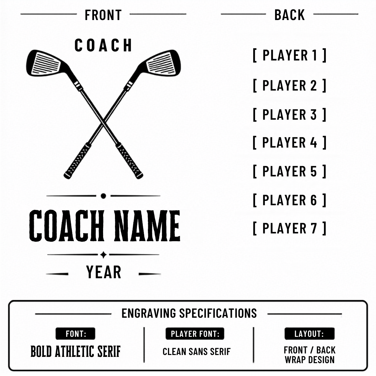 Personalized Golf Coach Team Tumbler