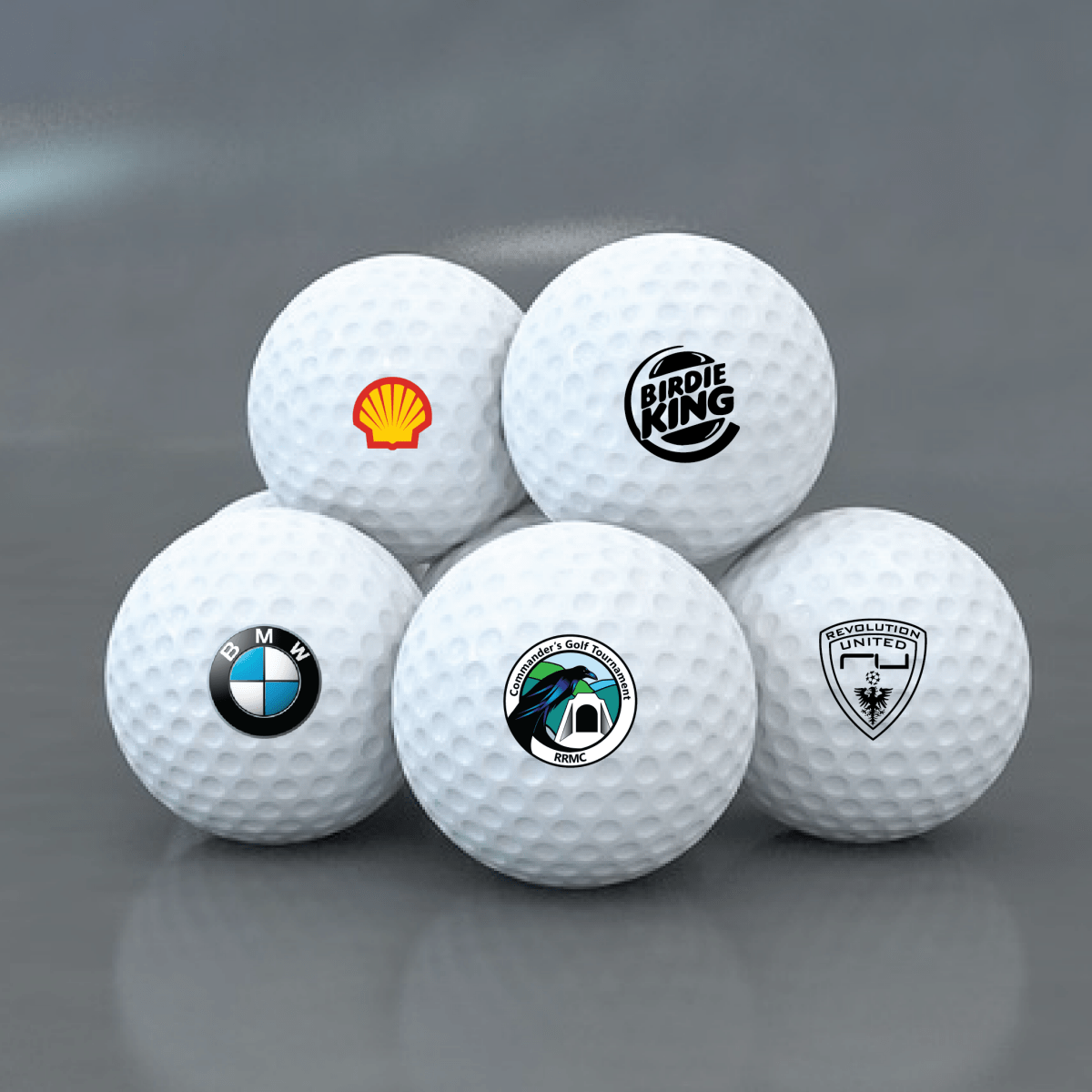 Unique Personalized Custom Logo Golf Balls - Your Brand, Your Game! Customized Golf Gifts for Men by Groovy Guy