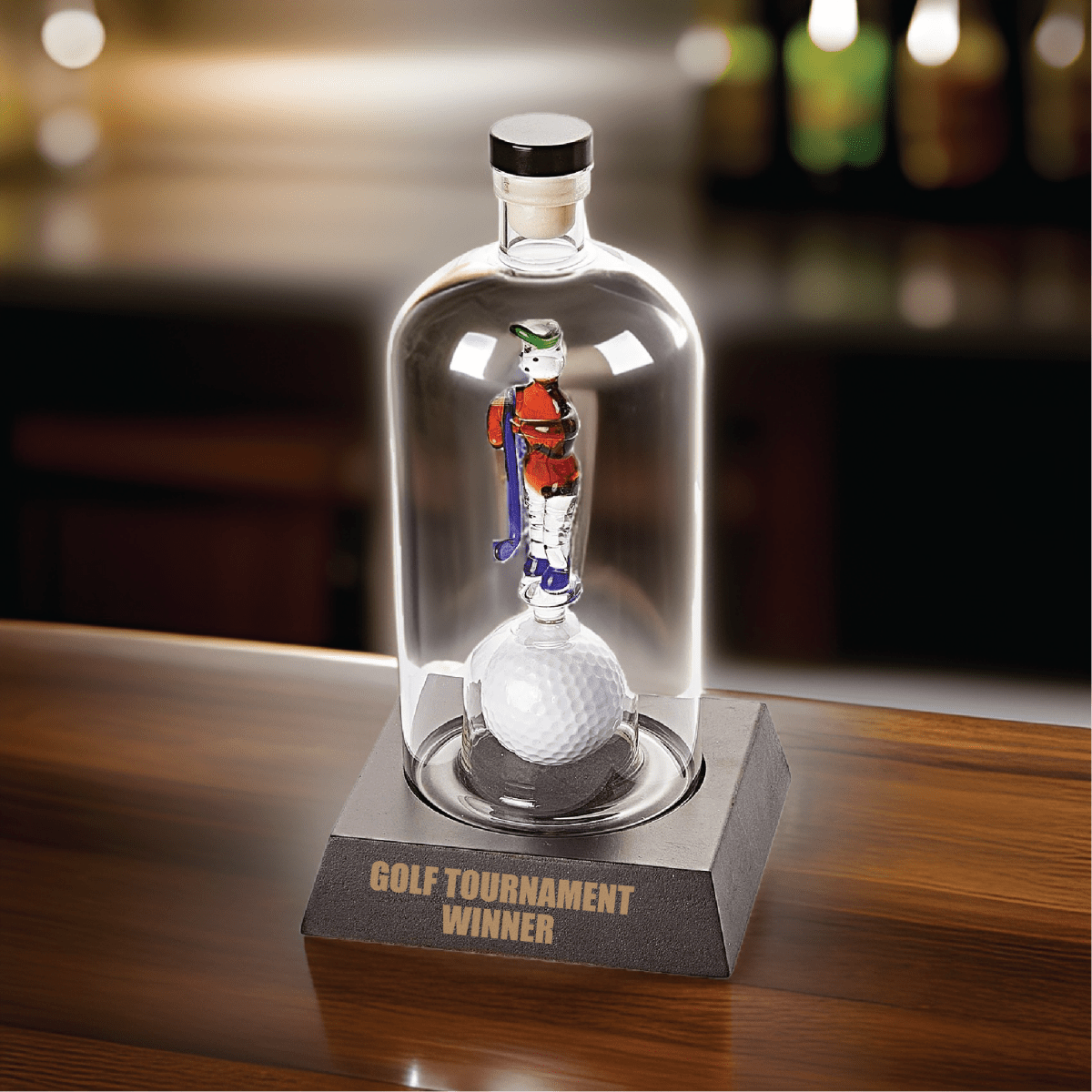 Unique Personalized Golfer Decanter Customized Decanter Gifts for Men by Groovy Guy