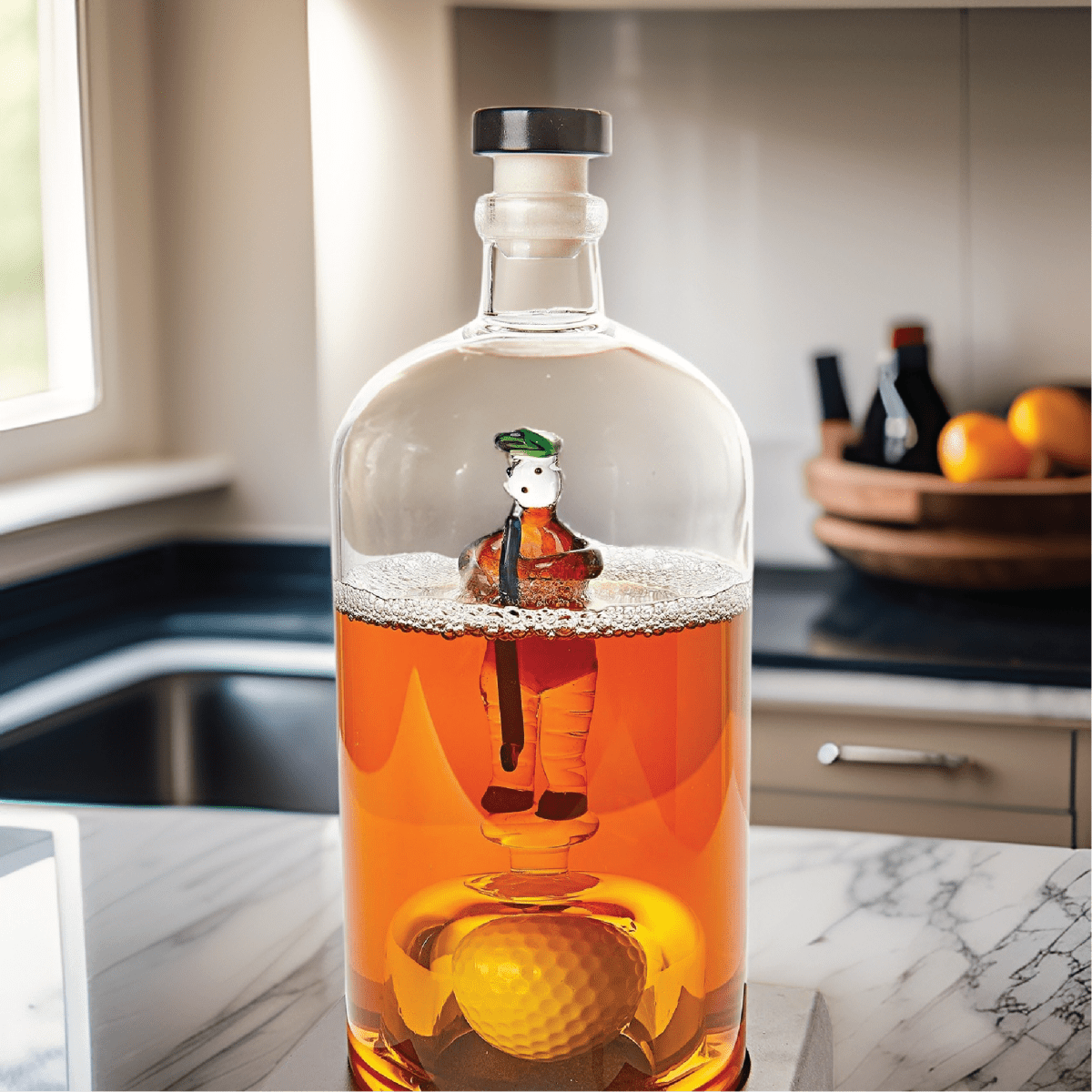 Unique Personalized Golfer Decanter Customized Decanter Gifts for Men by Groovy Guy