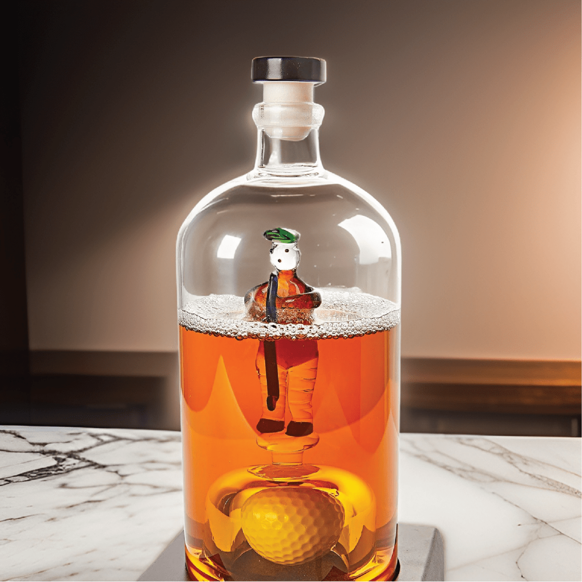 Unique Personalized Golfer Decanter Customized Decanter Gifts for Men by Groovy Guy