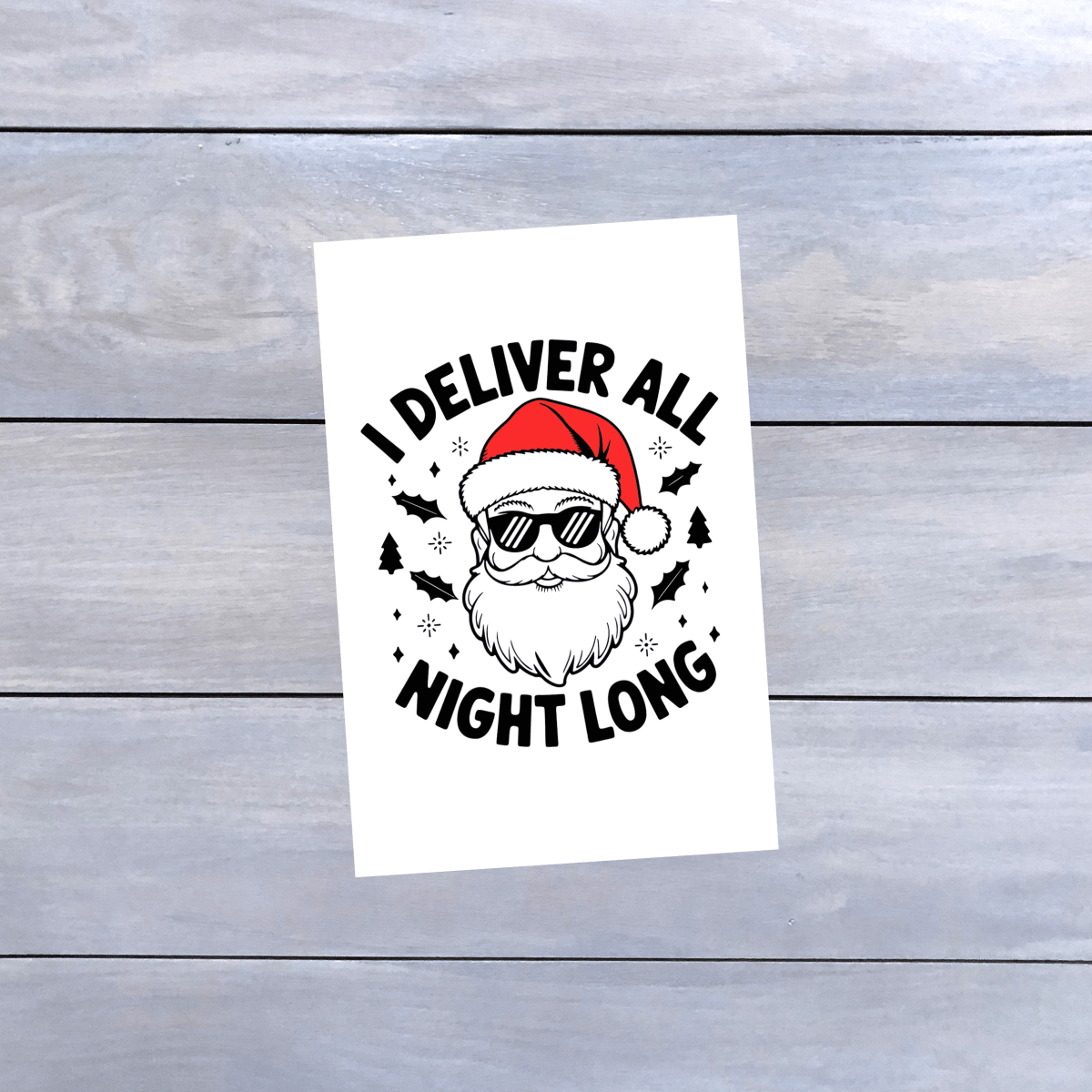 Unique Personalized Fun Holiday Cards Customized Greeting & Note Cards Gifts for Men by Groovy Guy