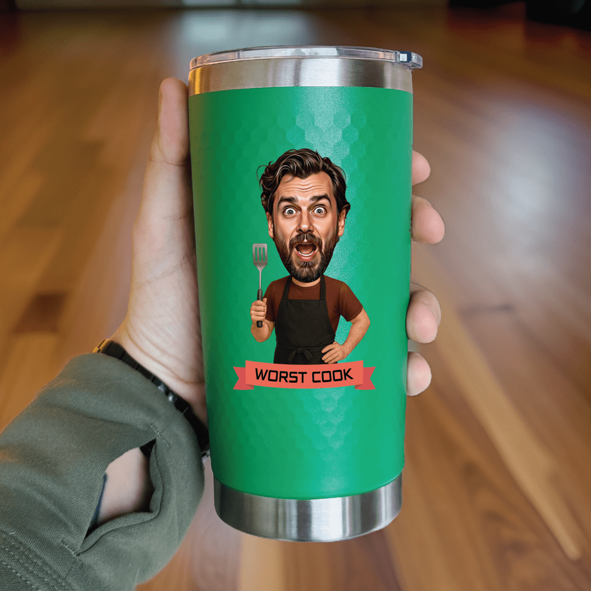 Unique Personalized King of the Grill Tumbler Customized Gifts for Men by Groovy Guy