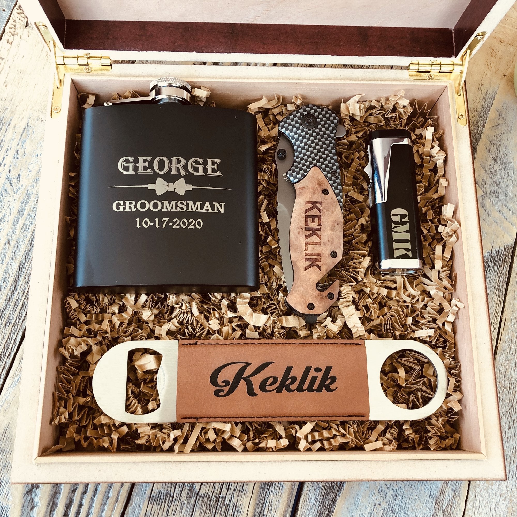 Premier Box Set Groomsmen Gift Box