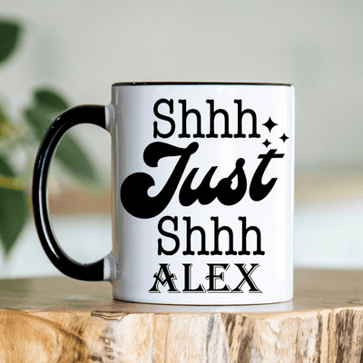 Black Funny Coffee Mug With Hghgh Design