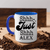 Blue Funny Coffee Mug With Hghgh Design