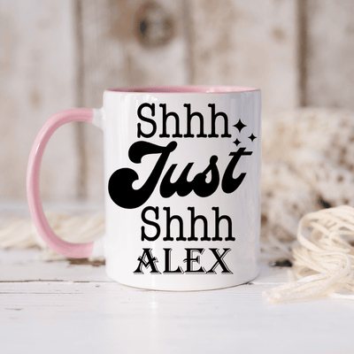 Pink Funny Coffee Mug With Hghgh Design