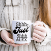 White Funny Coffee Mug With Hghgh Design