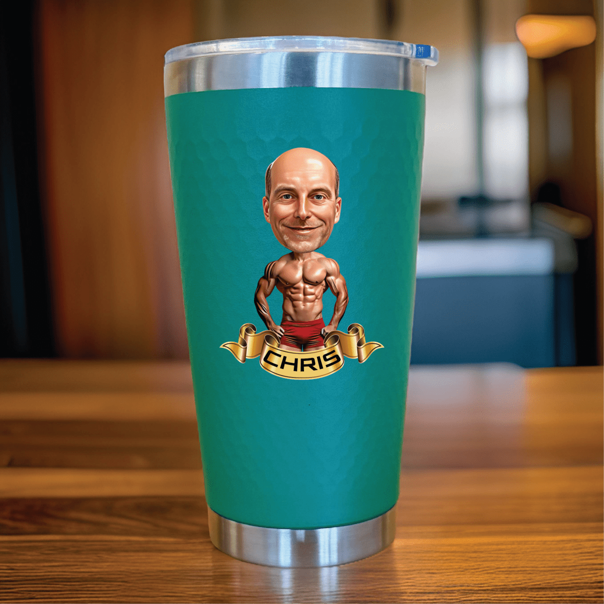 Unique Personalized Hunk On A Cup Customized Gifts for Men by Groovy Guy