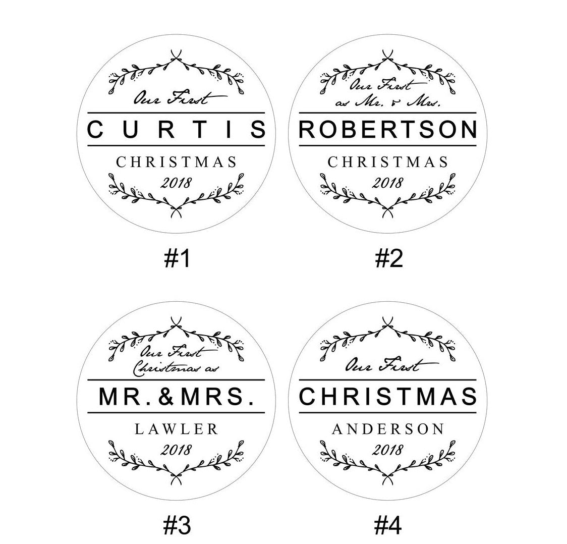 Unique Personalized Personalized First Christmas Together Ornament Customized Holiday Ornament Gifts for Men by Groovy Guy