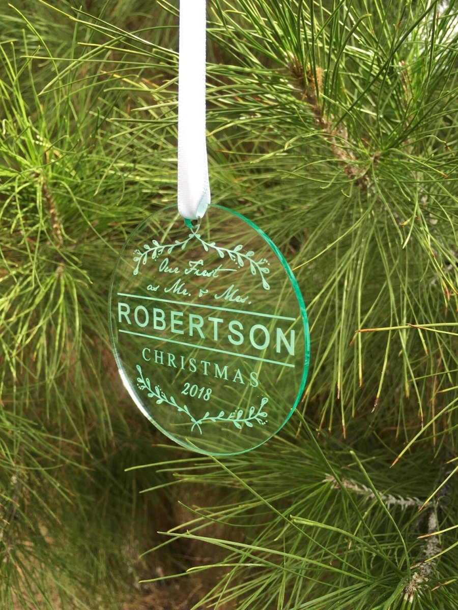 Unique Personalized Personalized First Christmas Together Ornament Customized Holiday Ornament Gifts for Men by Groovy Guy