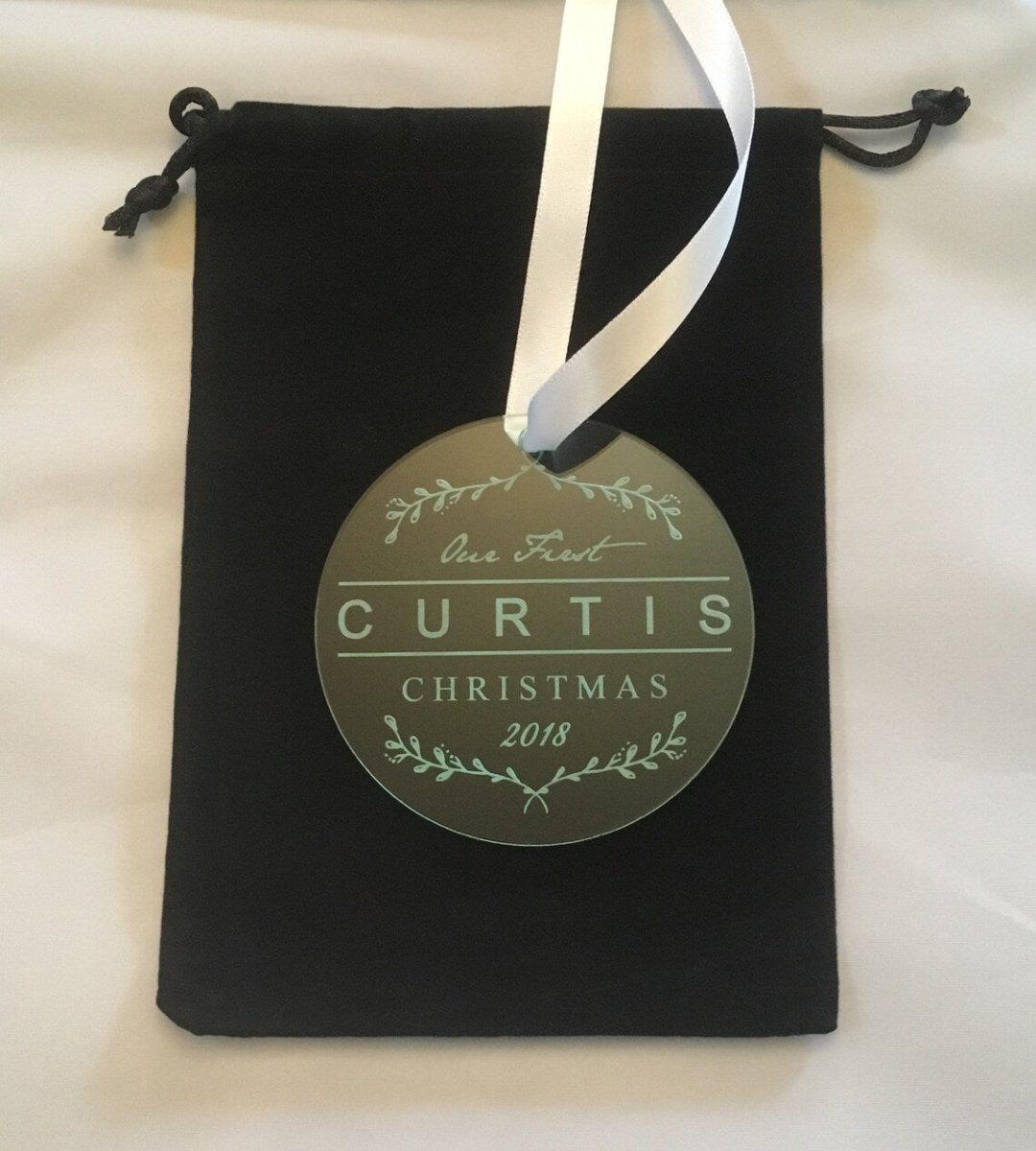 Unique Personalized Personalized First Christmas Together Ornament Customized Holiday Ornament Gifts for Men by Groovy Guy