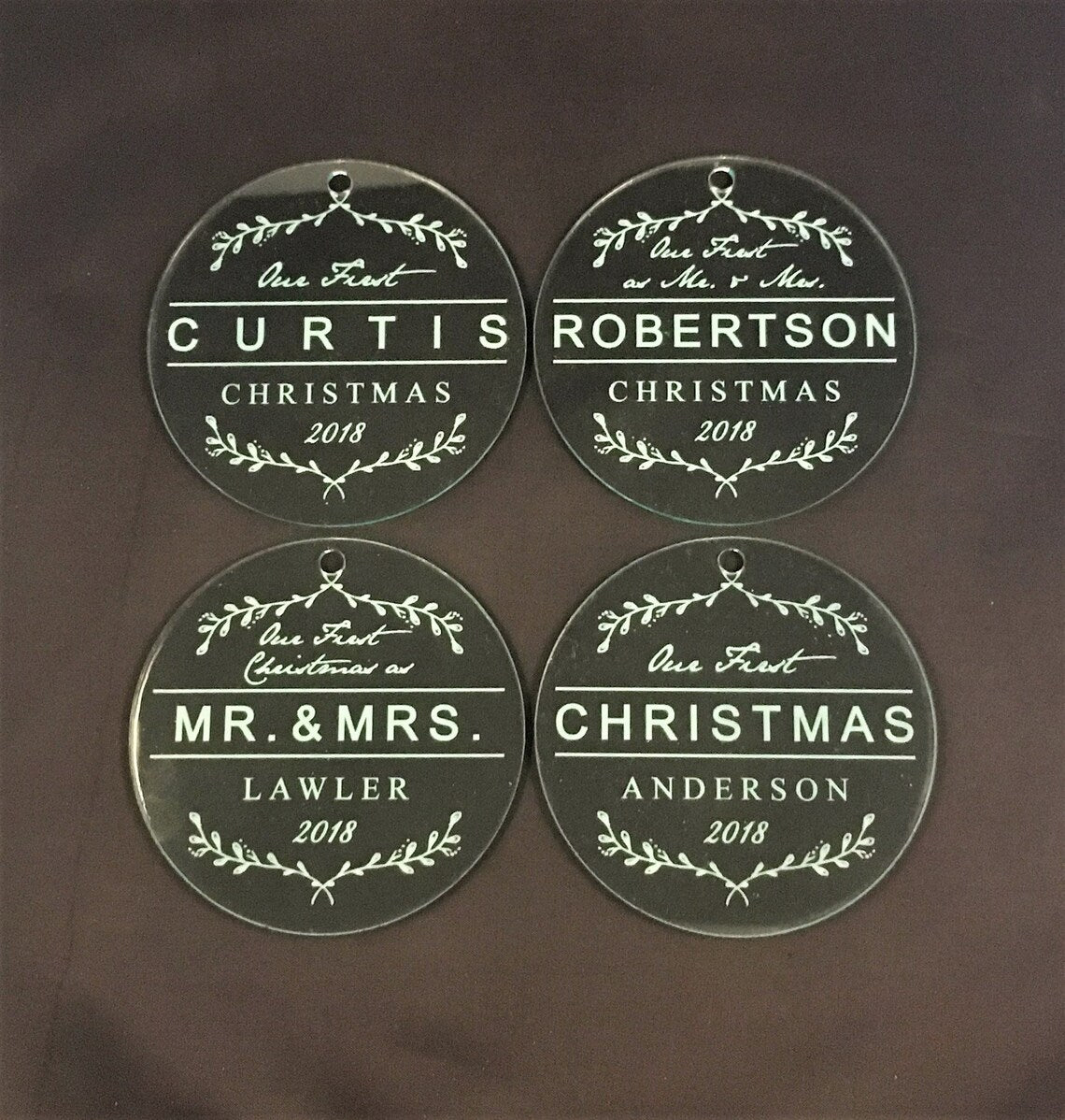 Unique Personalized Personalized First Christmas Together Ornament Customized Holiday Ornament Gifts for Men by Groovy Guy