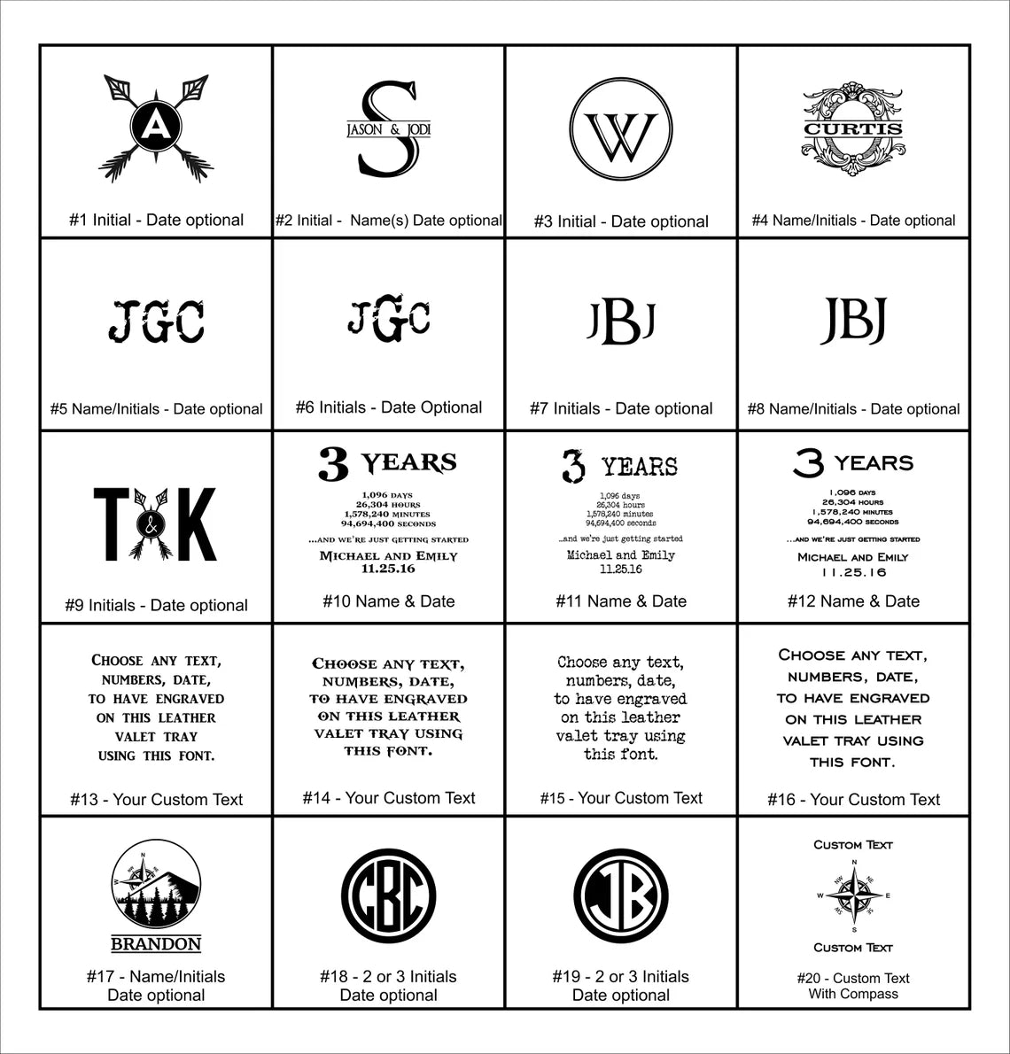 Unique Personalized Monogrammed Valet Tray For Men Customized Anniversary Gifts for Men by Groovy Guy