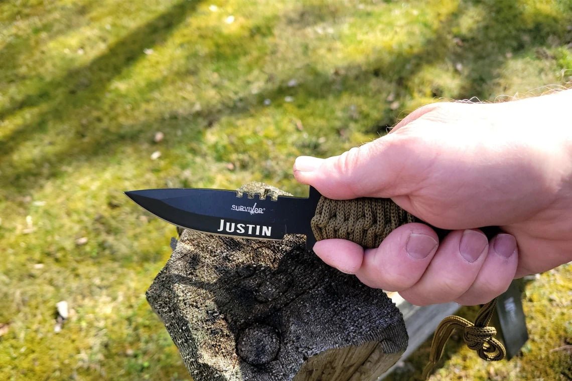 Unique Personalized Graduation Paracord Knife Customized Guy Gifts Gifts for Men by Groovy Guy