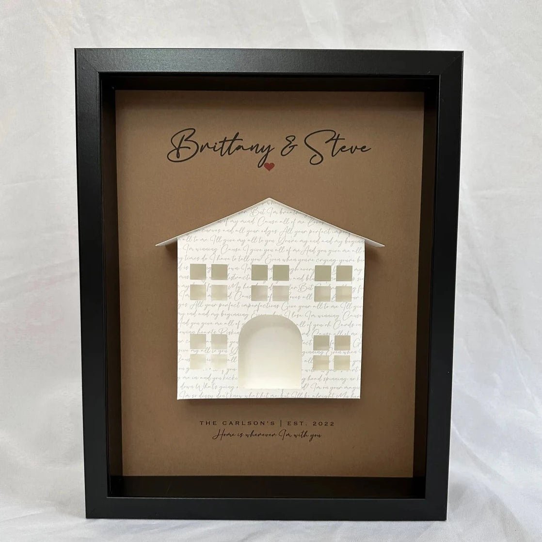 Unique Personalized Melody Of Memories Shadow Box Customized Gifts for Men by Groovy Guy