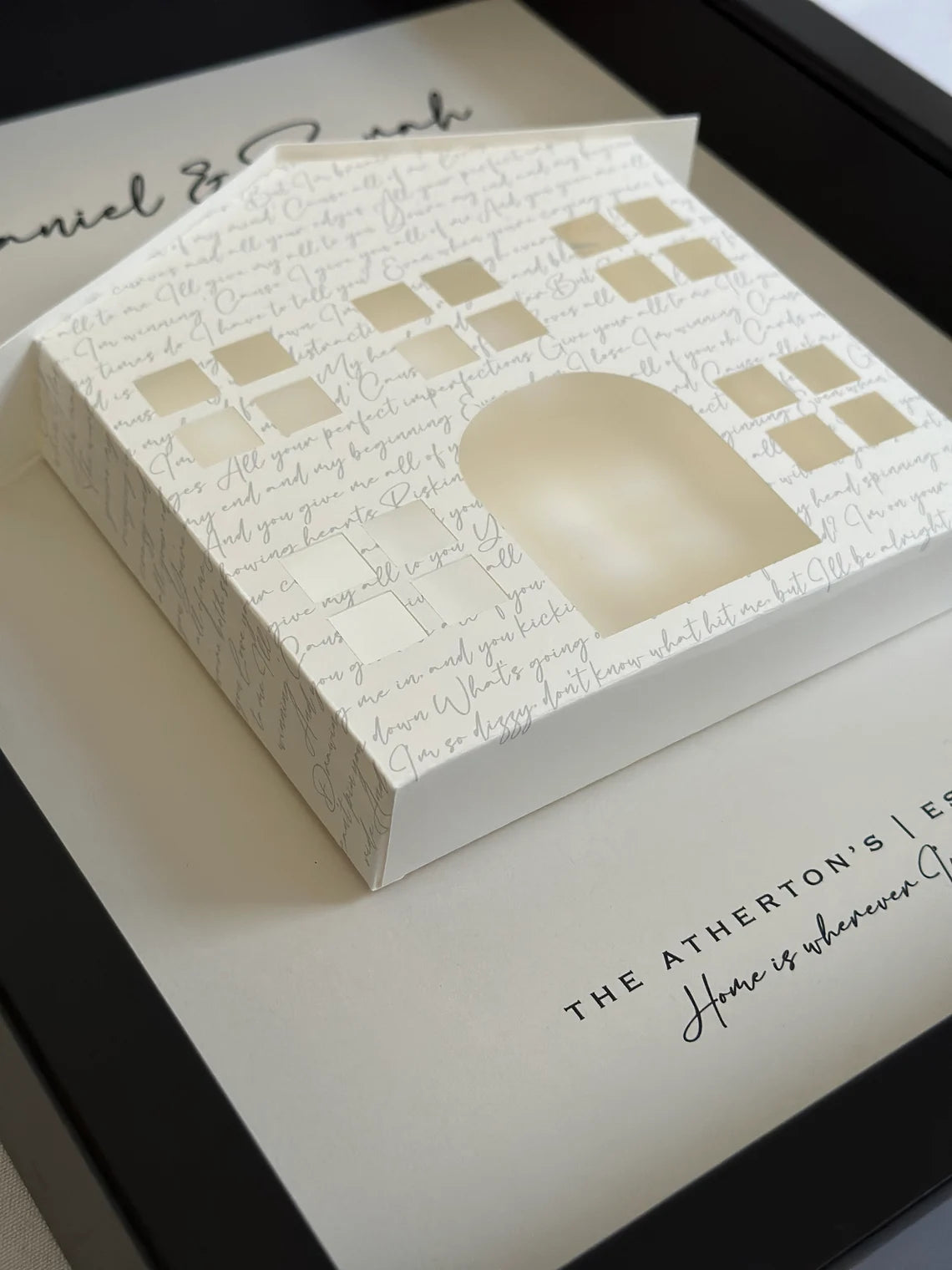 Unique Personalized Melody Of Memories Shadow Box Customized Gifts for Men by Groovy Guy