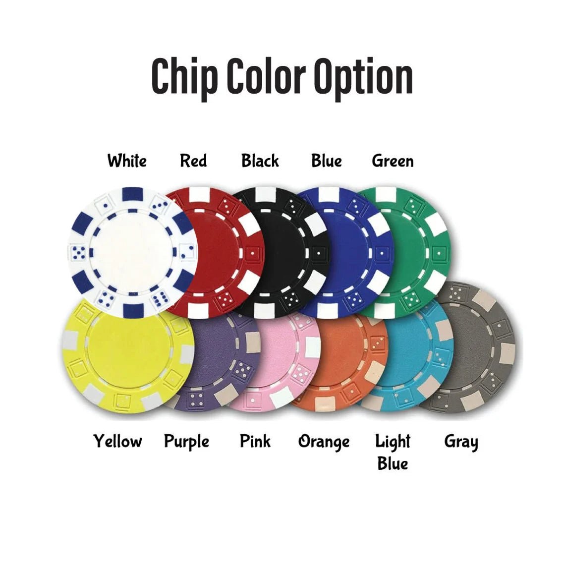 Chip Code Personalized Custom Personalized Poker Chips - Groovy Guy Gifts