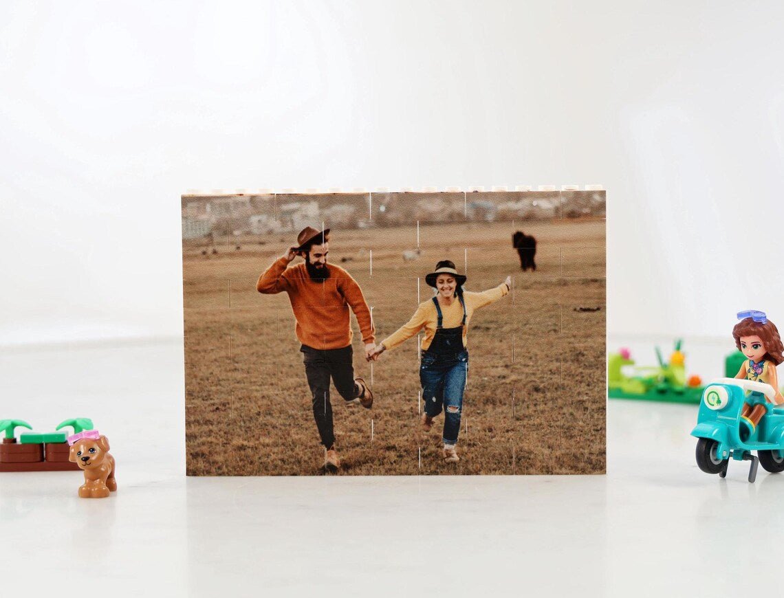 Unique Personalized Mini - Figure Brick Photo Puzzle Customized Gifts for Men by Groovy Guy