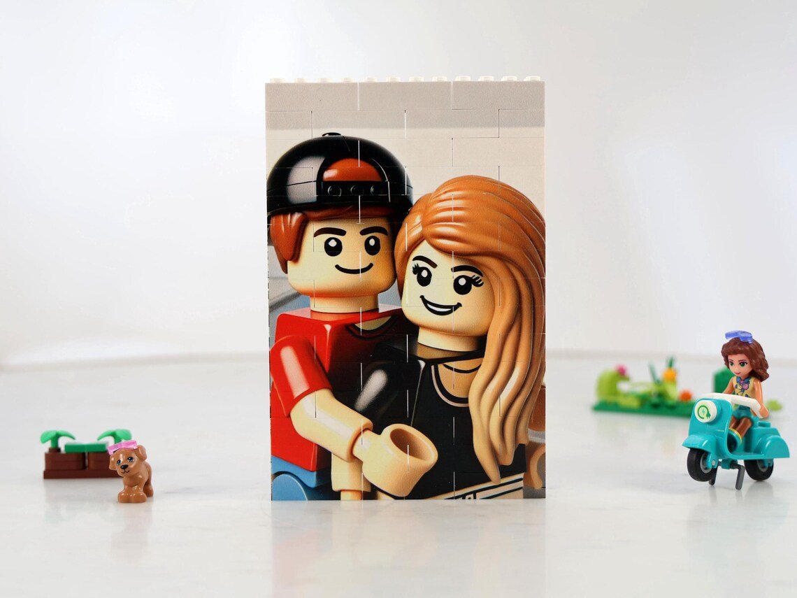 Unique Personalized Mini - Figure Brick Photo Puzzle Customized Gifts for Men by Groovy Guy