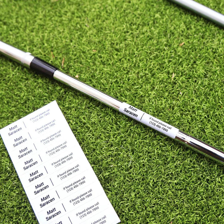 Turf Labels Custom Golf Club Labels - Groovy Guy Gifts