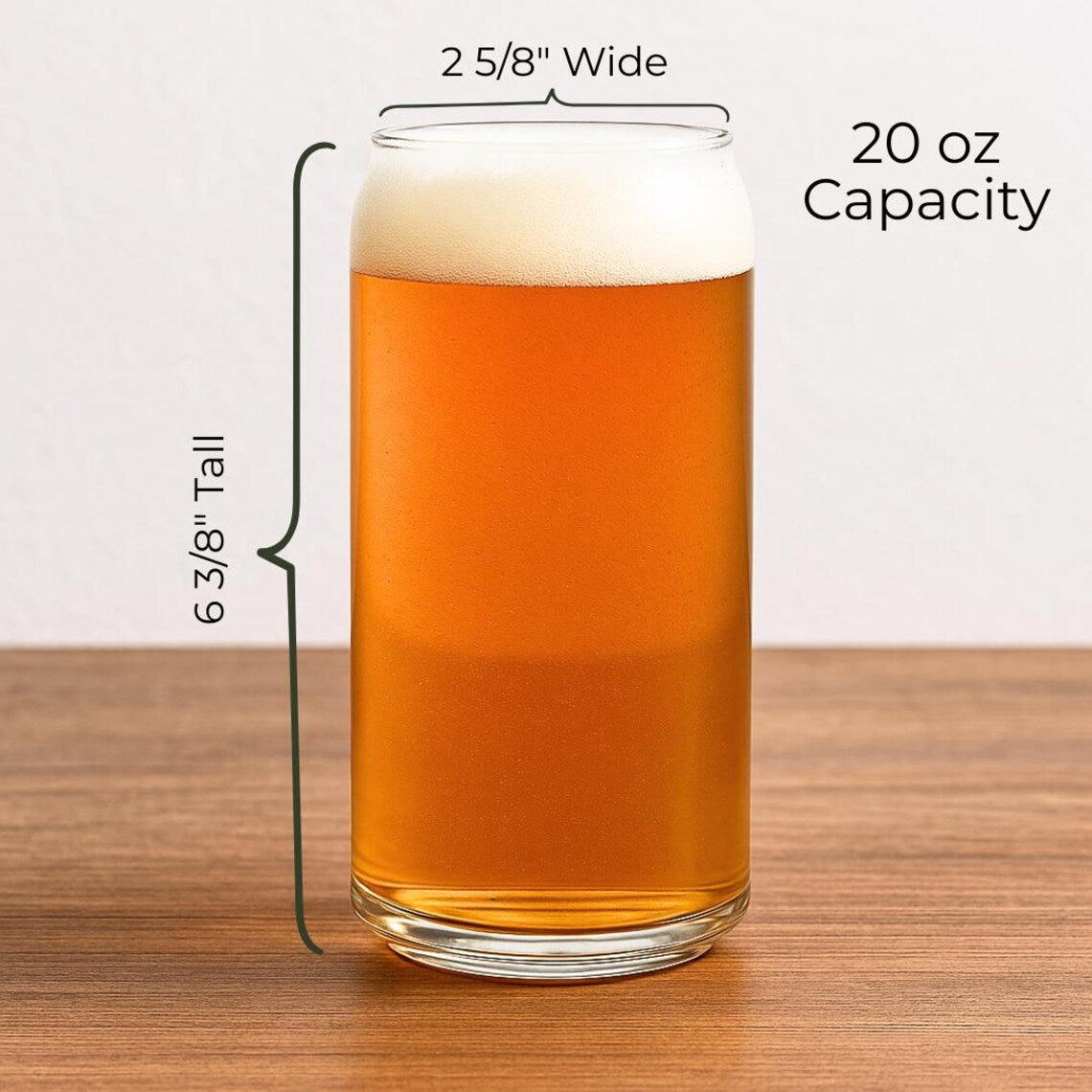 Candid Can Personalized Beer Glass