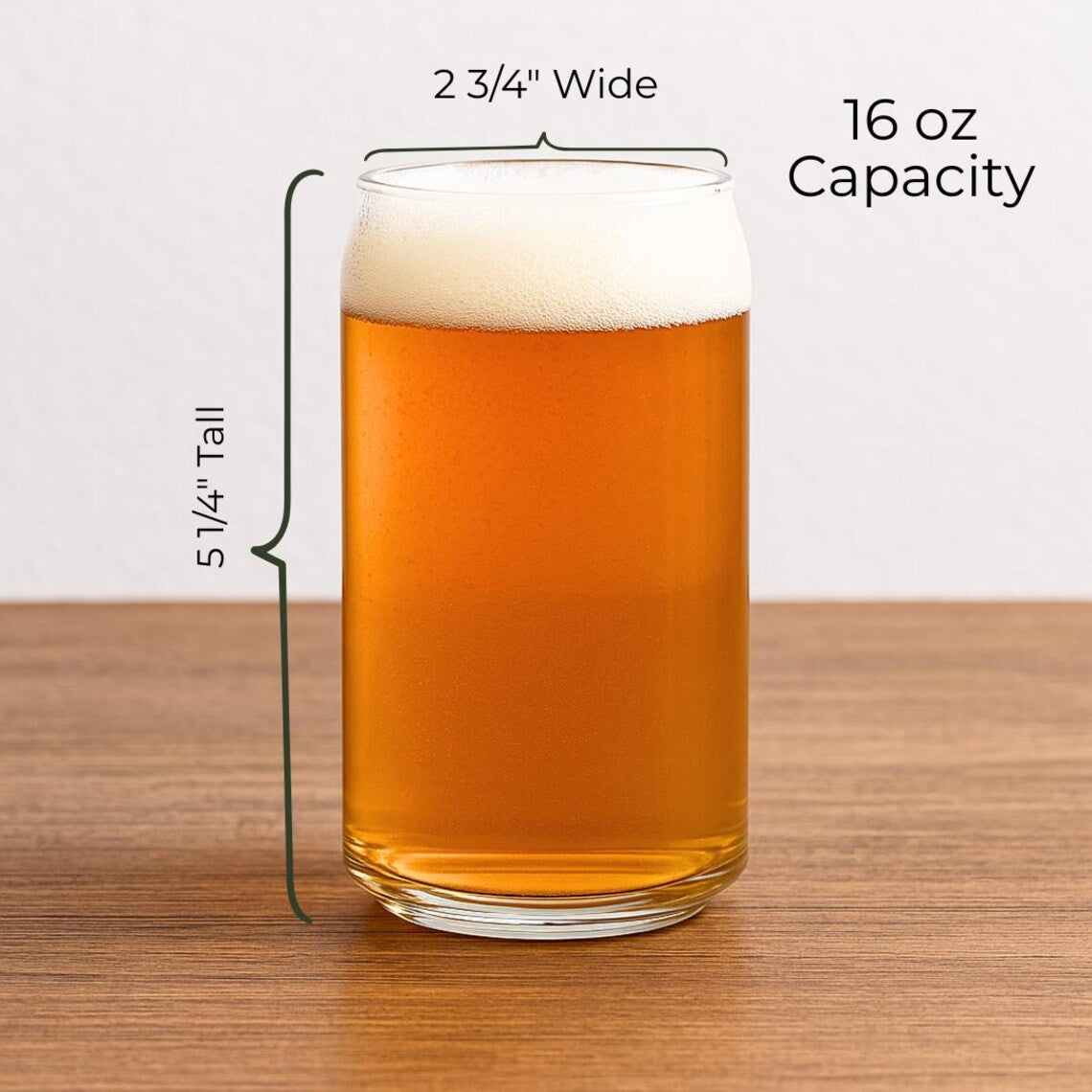 Candid Can Personalized Beer Glass