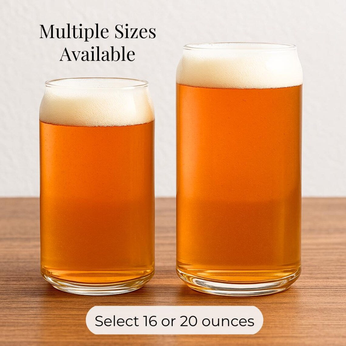 Candid Can Personalized Beer Glass