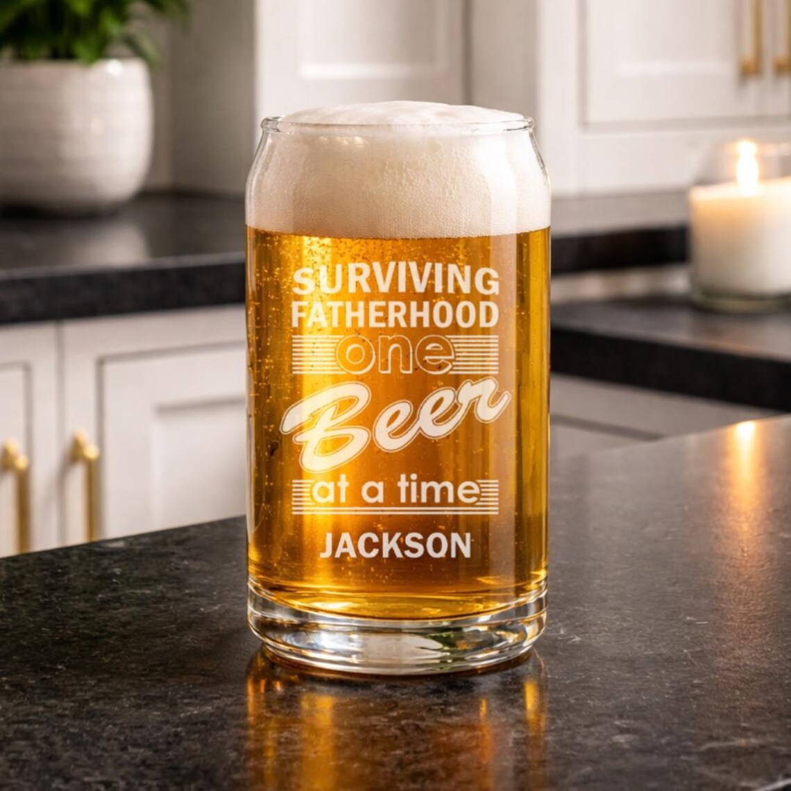 Dads Brew | Surviving Fatherhood Beer Glass
