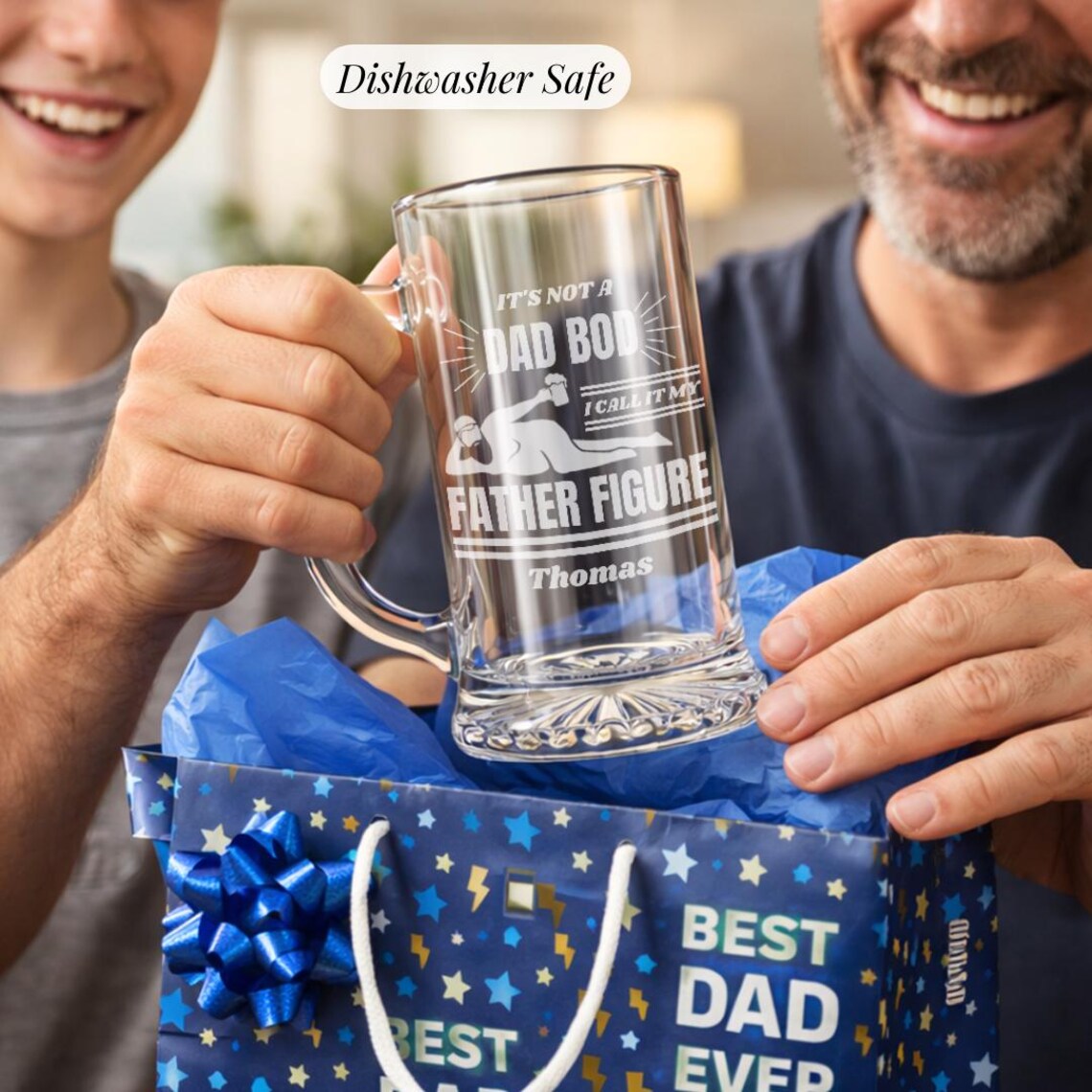 Father Figure Dad Beer Mug