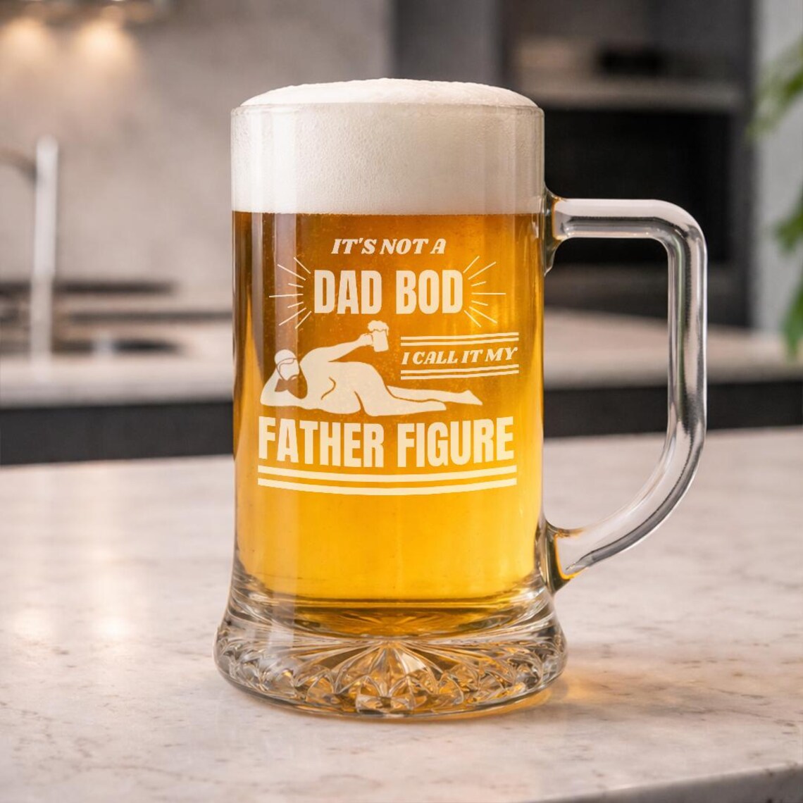 Father Figure Dad Beer Mug