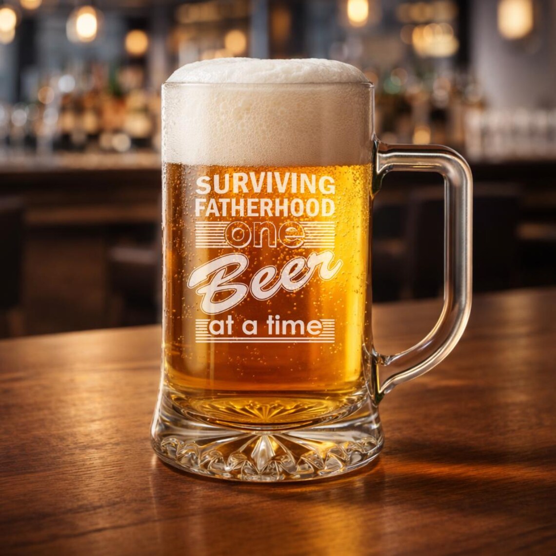 Dads Brew | Surviving Fatherhood Beer Glass