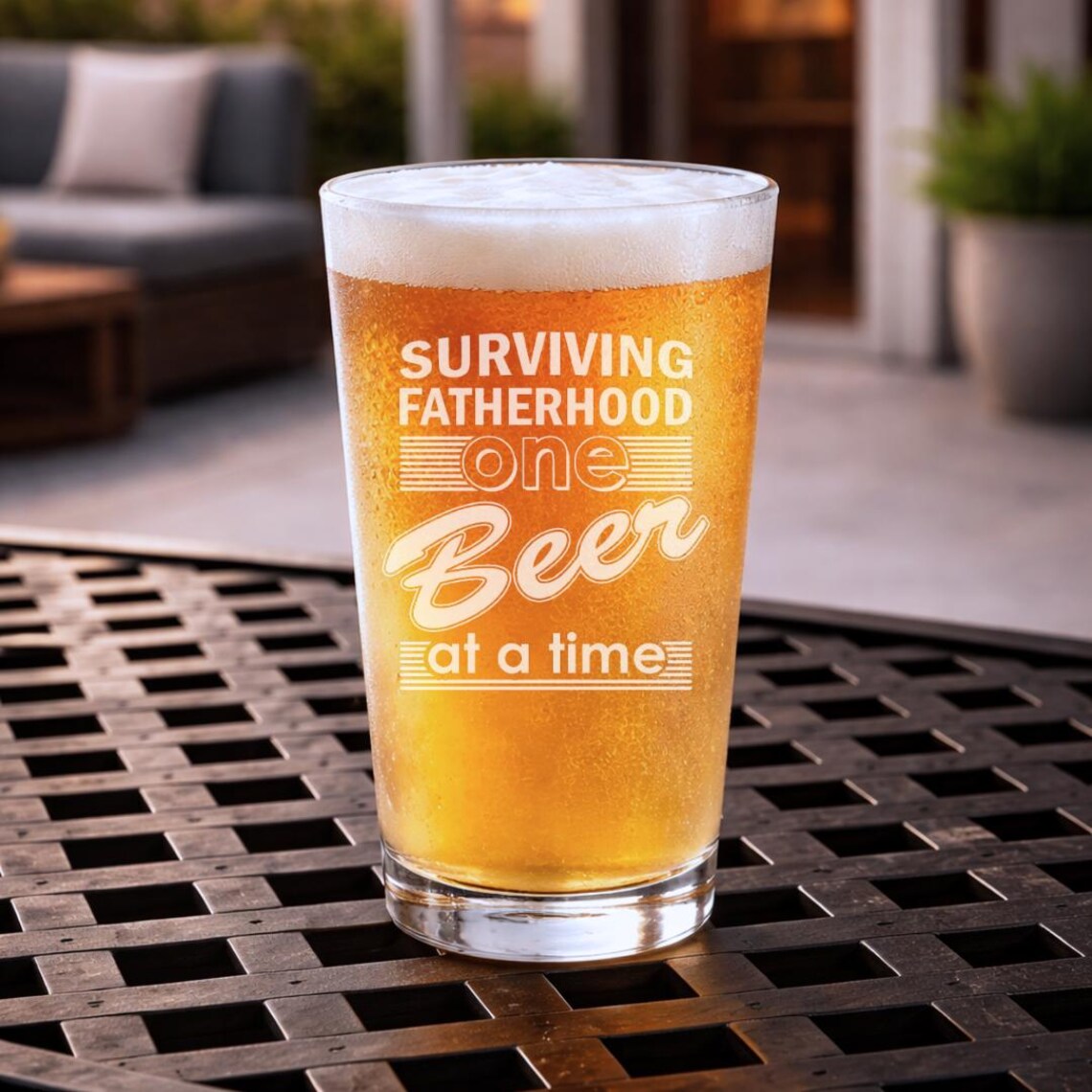 Dads Brew | Surviving Fatherhood Beer Glass
