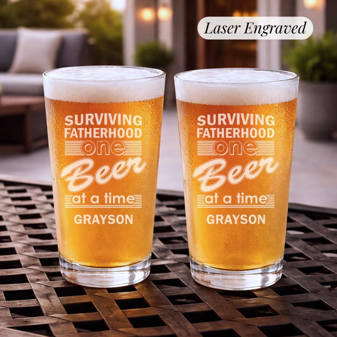 Dads Brew | Surviving Fatherhood Beer Glass