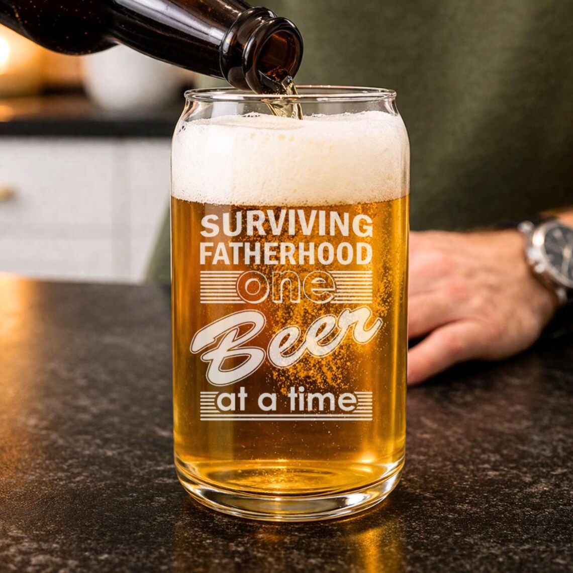 Dads Brew | Surviving Fatherhood Beer Glass