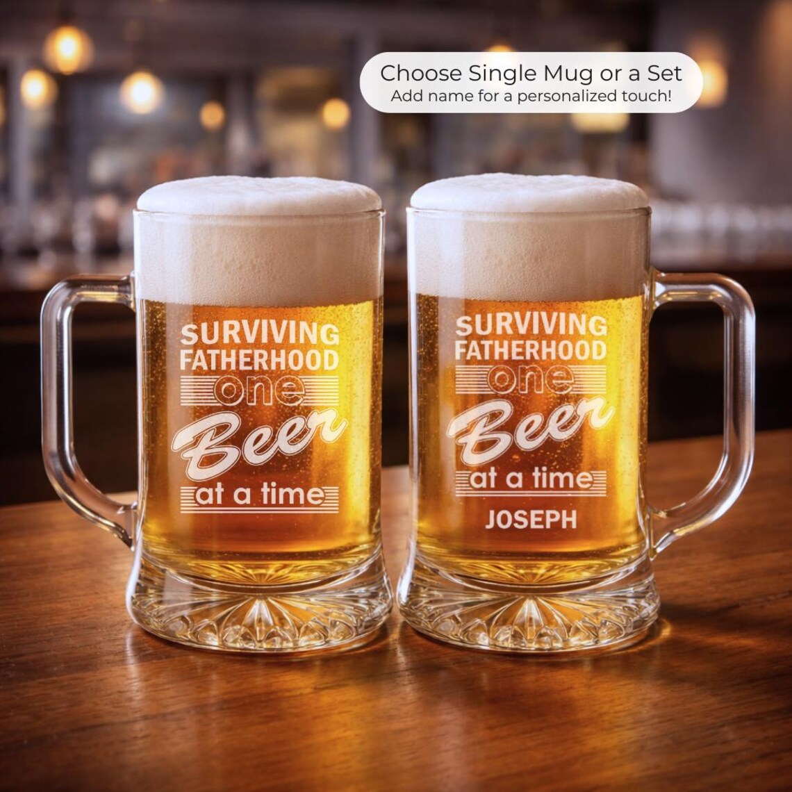 Dads Brew | Surviving Fatherhood Beer Glass